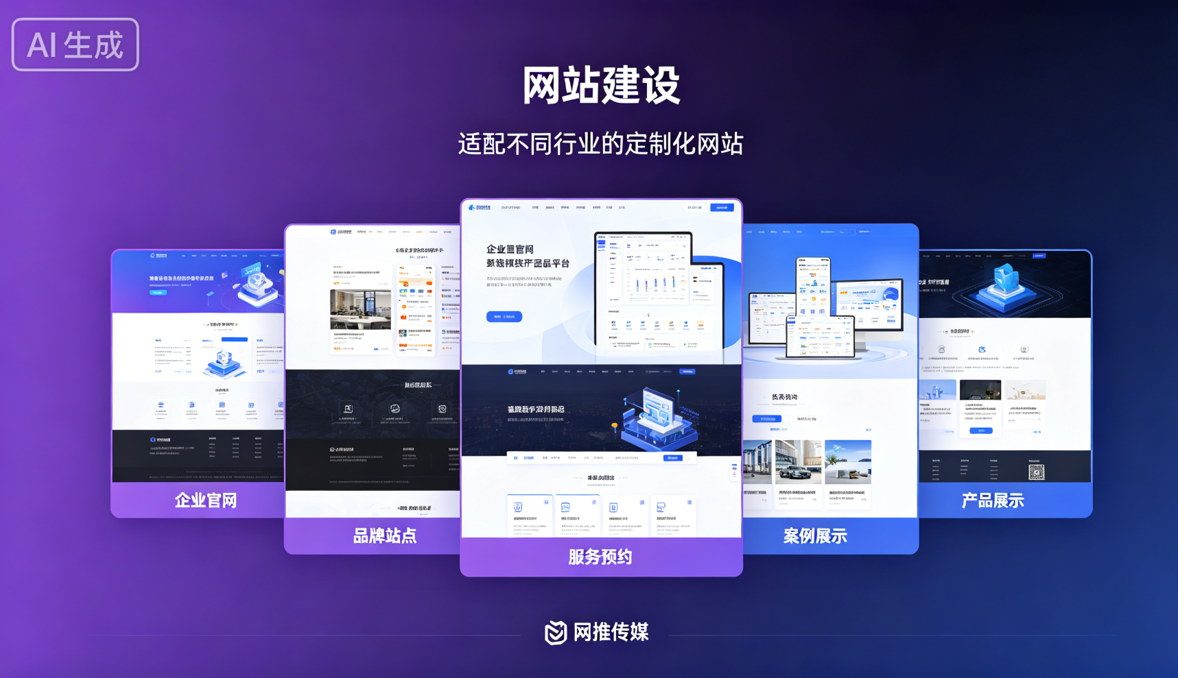 网推传媒网站建设项目展示 - 现代化企业网站设计